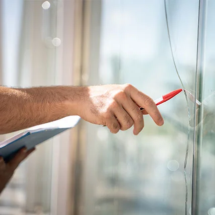 broken glass repair in West Palm Beach, FL